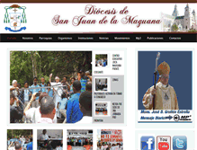 Tablet Screenshot of diocesissanjuandelamaguana.com